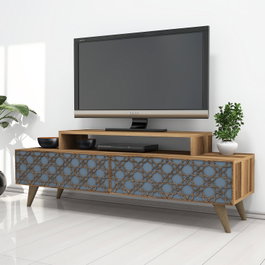 Hanah Home Soporte de TV City - Nogal, Calcedonia